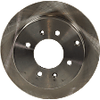 Rear Brake Disc, Natural Finish, Plain Surface, Solid, 4 Lugs, 261.87 mm, Pro-Line Series