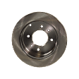 Rear Brake Disc, Natural Finish, Plain Surface, Solid, 4 Lugs, 261.87 mm, Pro-Line Series