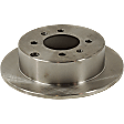 Rear Brake Disc, Natural Finish, Plain Surface, Solid, 4 Lugs, 261.87 mm, Pro-Line Series