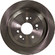 Front and Rear Brake Disc, 4-Wheel Set, Plain Surface, Vented - Front; Solid - Rear, 5 Lugs, Pro-Line Series