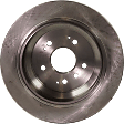 Front and Rear Brake Disc, 4-Wheel Set, Plain Surface, Vented - Front; Solid - Rear, 5 Lugs, Pro-Line Series