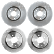 2008 Infiniti G35 X - Front and Rear Brake Disc, Plain Surface, Vented, 5 Lugs, Dual Front Piston Calipers, 3.5L 6Cyl, Pro-Line Series