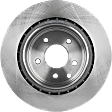 2008 Infiniti G35 X - Front and Rear Brake Disc, Plain Surface, Vented, 5 Lugs, Dual Front Piston Calipers, 3.5L 6Cyl, Pro-Line Series