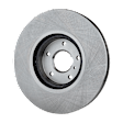 Front and Rear Brake Discs, 4-Wheel Set, Plain Surface, Vented - Front, Solid - Rear, 5 Lugs, 12.6 in. - Front, 11.48 in. - Rear Disc Diameter, Pro-Line Series