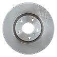 Front and Rear Brake Discs, 4-Wheel Set, Plain Surface, Vented - Front, Solid - Rear, 5 Lugs, 12.6 in. - Front, 12.13 in. - Rear Disc Diameter, Pro-Line Series