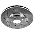 2008 Infiniti G35 Base - Front and Rear Brake Disc, Cross-drilled and Slotted, Vented, 5 Lugs, 308mm Rear Disc, 320mm Front Disc, Dual Front Piston Calipers, 3.5L 6Cyl, Pro-Line Series