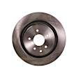 Rear Brake Discs, Plain Surface, Vented, 5 Lugs, 12.99 in. Disc Diameter, 330mm Front/Rear Disc, Single Front Piston Calipers, Pro-Line Series