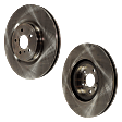 Front Brake Discs, Plain Surface, Vented, 5 Lugs, 13.98 in. Disc Diameter, Sport Brake, Pro-Line Series