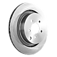 Front and Rear Brake Discs, 4-Wheel Set, Plain Surface, Vented, 5 Lugs, 13.98 in. - Front, 13.78 in. - Rear Disc Diameter, Sport Brake, Pro-Line Series