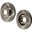 Front Brake Disc, Natural Finish, Plain Surface, Vented, 5 Lugs, 290.07 mm, Pro-Line Series