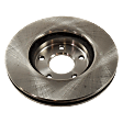 Front and Rear Brake Disc, Natural Finish, Plain Surface, Front-Vented/Rear-Solid, 5 Lugs, Front-290.07 mm/Rear-308 mm, 3.5L, 6Cyl, Pro-Line Series