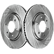 Front Brake Disc, Natural Finish, Plain Surface, Vented, 6 Lugs, 350.01 mm, 5.6L, 8Cyl, Pro-Line Series