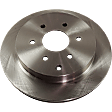 Rear Brake Disc, Natural Finish, Plain Surface, Vented, 6 Lugs, 350.01 mm, 5.6L, 8Cyl, Pro-Line Series