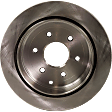 Rear Brake Disc, Natural Finish, Plain Surface, Vented, 6 Lugs, 350.01 mm, 5.6L, 8Cyl, Pro-Line Series