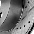 Front Brake Disc, Cross-drilled and Slotted, Vented, 5 Lugs, Pro-Line Series