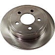 Rear Brake Disc, Natural Finish, Plain Surface, Solid, 5 Lugs, 284.99 mm, Pro-Line Series