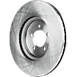 Front Brake Disc, Natural Finish, Plain Surface, Vented, 5 Lugs, 325.88 mm, Pro-Line Series