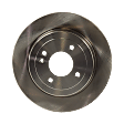 Front and Rear Brake Disc, Natural Finish, Plain Surface, Front-Vented/Rear-Solid, 4 Lugs, Front-279.91 mm/Rear-261.87 mm, 1.6L, 4Cyl, Pro-Line Series