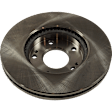 Front and Rear Brake Disc, Natural Finish, Plain Surface, Front-Vented/Rear-Solid, 5 Lugs, Front-279.91 mm/Rear-275.08 mm, Pro-Line Series
