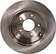 Front and Rear Brake Disc, Plain Surface, Front-Vented/Rear-Solid, 5 Lugs, Front-320.04 mm/Rear-302.01 mm, 3.3L, 6Cyl, Pro-Line Series