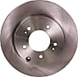 Front and Rear Brake Discs, Plain Surface, Vented - Front, Solid - Rear, 5 Lugs, 11.81 in. Front/11.14 in. Rear Disc Diameter, Pro-Line Series