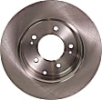 Front and Rear Brake Discs, Plain Surface, Vented - Front, Solid - Rear, 5 Lugs, 11.81 in. Front/11.14 in. Rear Disc Diameter, Pro-Line Series
