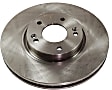 Front and Rear Brake Discs, Plain Surface, Vented - Front, Solid - Rear, 5 Lugs, 11.81 in. Front/11.14 in. Rear Disc Diameter, Pro-Line Series