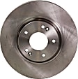 Front and Rear Brake Discs, Plain Surface, Vented - Front, Solid - Rear, 5 Lugs, 11.81 in. Front/11.14 in. Rear Disc Diameter, Pro-Line Series