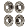 Front and Rear Brake Disc, Plain Surface, Front-Vented/Rear-Solid, 5 Lugs, Front-299.97 mm/Rear-261.87 mm, Pro-Line Series