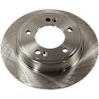 Front and Rear Brake Disc, Plain Surface, Front-Vented/Rear-Solid, 5 Lugs, Front-299.97 mm/Rear-261.87 mm, Pro-Line Series