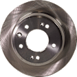 Front and Rear Brake Discs, Plain Surface, Vented - Front, Solid - Rear, 5 Lugs, 11.81 in. - Front; 10.31 in. - Rear, FWD, Pro-Line Series