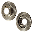 Front Brake Disc, Natural Finish, Plain Surface, Vented, 5 Lugs, 283.97 mm, 2.0L, 4Cyl, Pro-Line Series
