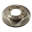 Front Brake Disc, Natural Finish, Plain Surface, Vented, 5 Lugs, 283.97 mm, 2.0L, 4Cyl, Pro-Line Series