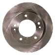 Front Brake Disc, Natural Finish, Plain Surface, Vented, 5 Lugs, 283.97 mm, 2.0L, 4Cyl, Pro-Line Series