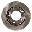 Front Brake Disc, Natural Finish, Plain Surface, Vented, 5 Lugs, 283.97 mm, 2.0L, 4Cyl, Pro-Line Series
