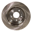 Front and Rear Brake Disc, 4-Wheel Set, Plain Surface, Vented - Front; Solid - Rear, 5 Lugs, Pro-Line Series