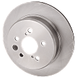 Front and Rear Brake Disc, 4-Wheel Set, Plain Surface, Vented, 5 Lugs, Pro-Line Series