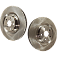 Front Brake Disc, Plain Surface, Vented, 5 Lugs, Pro-Line Series