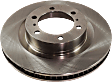 Front Brake Disc, Natural Finish, Plain Surface, Vented, 6 Lugs, 338.07 mm, Pro-Line Series