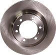 Front Brake Disc, Natural Finish, Plain Surface, Vented, 6 Lugs, 338.07 mm, Pro-Line Series