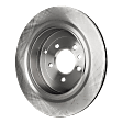 Rear Brake Disc, Natural Finish, Plain Surface, Vented, 5 Lugs, 350.01 mm, Pro-Line Series