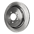 Rear Brake Disc, Natural Finish, Plain Surface, Vented, 5 Lugs, 350.01 mm, Pro-Line Series