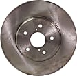 Front Brake Disc, Natural Finish, Plain Surface, Vented, 5 Lugs, 314.96 mm, 4.3L, 8Cyl, Pro-Line Series