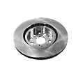 Front and Rear Brake Disc, Plain Surface, Vented, 5 Lugs, Front-334.77 mm/Rear-314.96 mm,, Pro-Line Series
