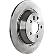 Rear Brake Disc, Natural Finish, Plain Surface, Solid, 5 Lugs, 302.01 mm, 2.0L, 4Cyl, Pro-Line Series