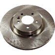 Front Brake Disc, Natural Finish, Plain Surface, Vented, 5 Lugs, 359.92 mm, Pro-Line Series