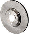 Front Brake Disc, Natural Finish, Plain Surface, Vented, 5 Lugs, 325.88 mm, Pro-Line Series