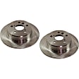 Rear Brake Discs, Plain Surface, Solid, 5 Lugs, 11.34 in. Disc Diameter, AWD, Pro-Line Series
