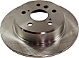 Rear Brake Discs, Plain Surface, Solid, 5 Lugs, 11.34 in. Disc Diameter, AWD, Pro-Line Series