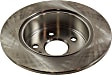 Rear Brake Discs, Plain Surface, Solid, 5 Lugs, 11.34 in. Disc Diameter, AWD, Pro-Line Series